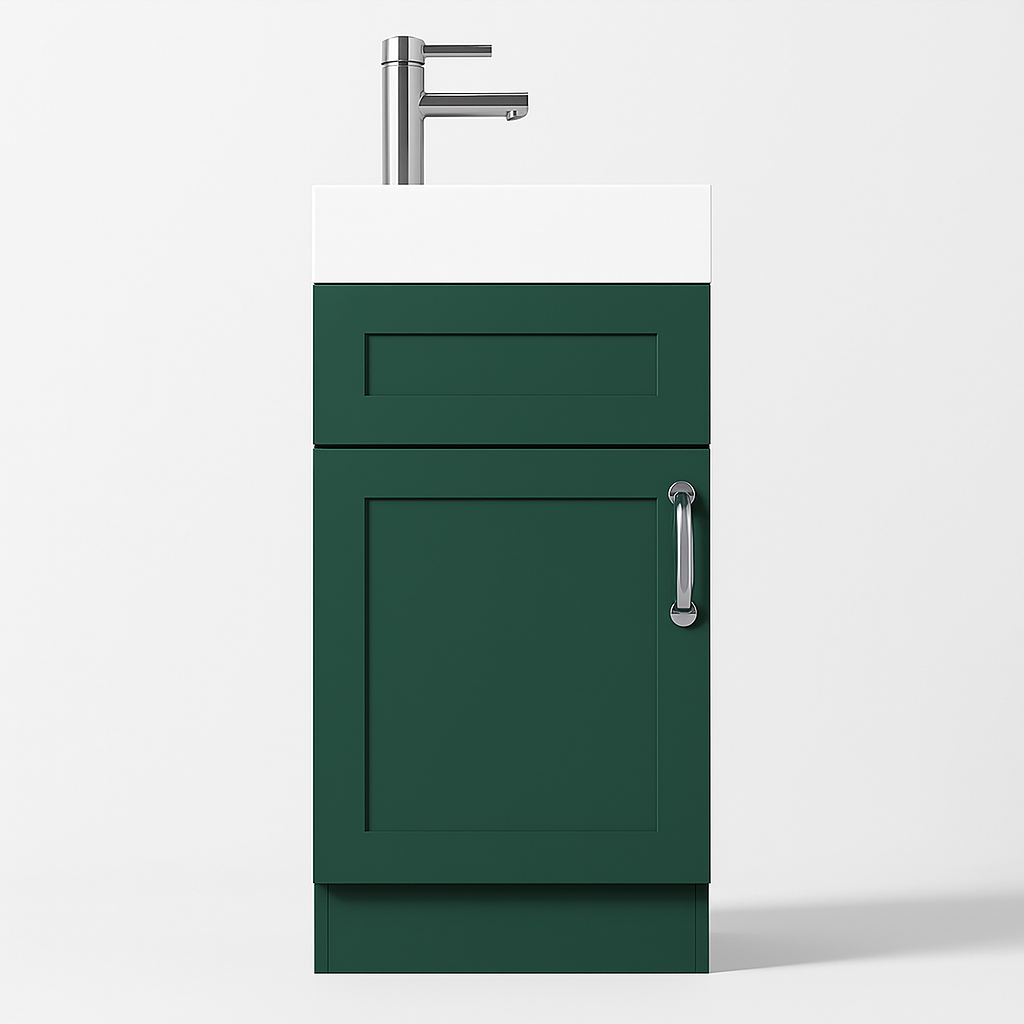 400mm Dark Green Vanity Unit with Basin