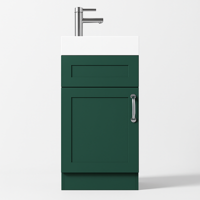 400mm Dark Green Vanity Unit with Basin