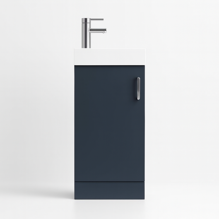 400mm Grey Gloss Vanity Unit with Basin