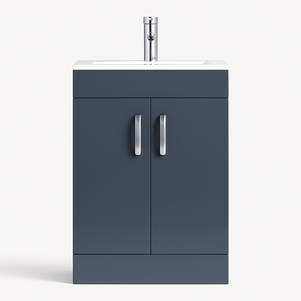 500mm Grey Gloss Vanity Unit