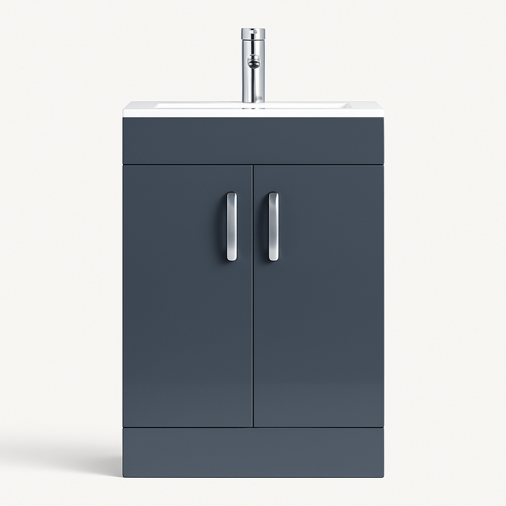 500mm Grey Gloss Vanity Unit