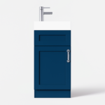 400mm Navy Blue Vanity Unit with Basin