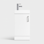 400mm White Gloss Vanity Unit with Basin