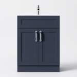 Dark Grey Vanity Unit 500mm - Floor Standing with Basin