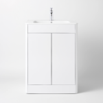 600mm White Gloss Vanity Unit